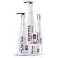 MIRRA KIT PLASTICA CAPILAR  SHAMPOO 1L + BALM 1L + MASCARA 1KG + RECONSTRUCTOR SERUM 250ML - CF